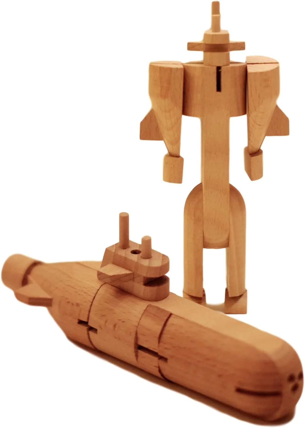 WooBot - Wooden Robot Transforms into a Submarine
