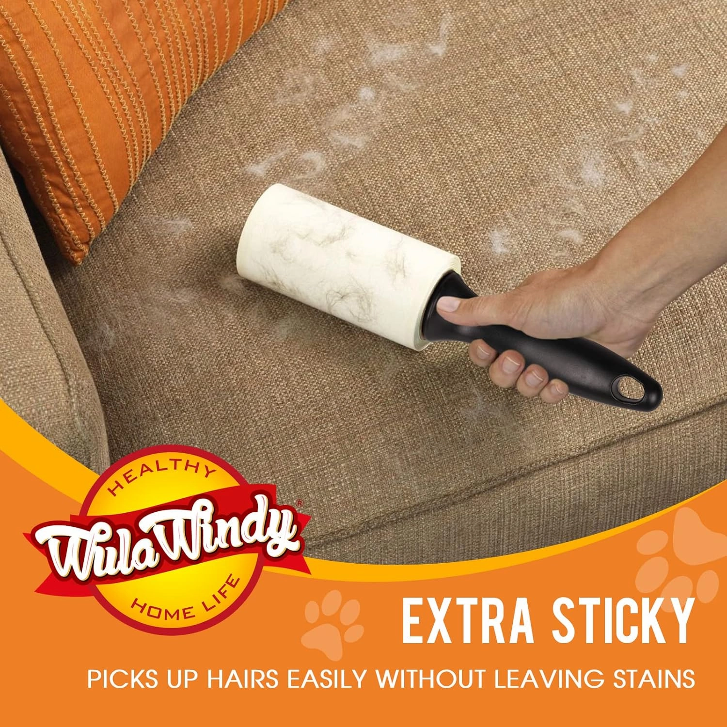 WulaWindy Lint Roller for Pet Hair, Extra Sticky Lint Rollers Pet Hair Remover for Clothes, Work Great on Pet Hair Value Pack (4 Pack) (6 Pack)
