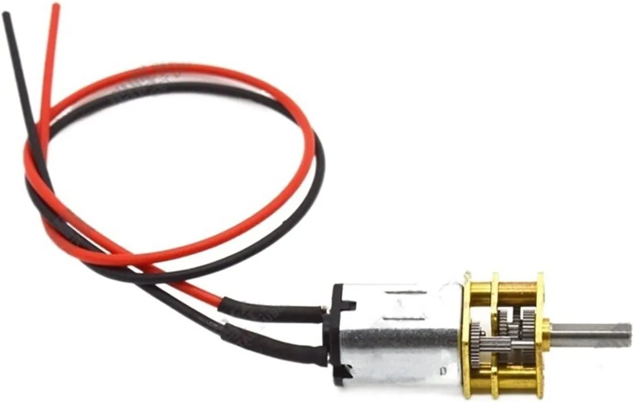 Xianglaa-Motor 12V N20 Geared Motor with Wire, GA12-N20 Low Speed Smart Car Motor, Mini Metal Gear Reduction DC Motor (Size : 4000rpm)