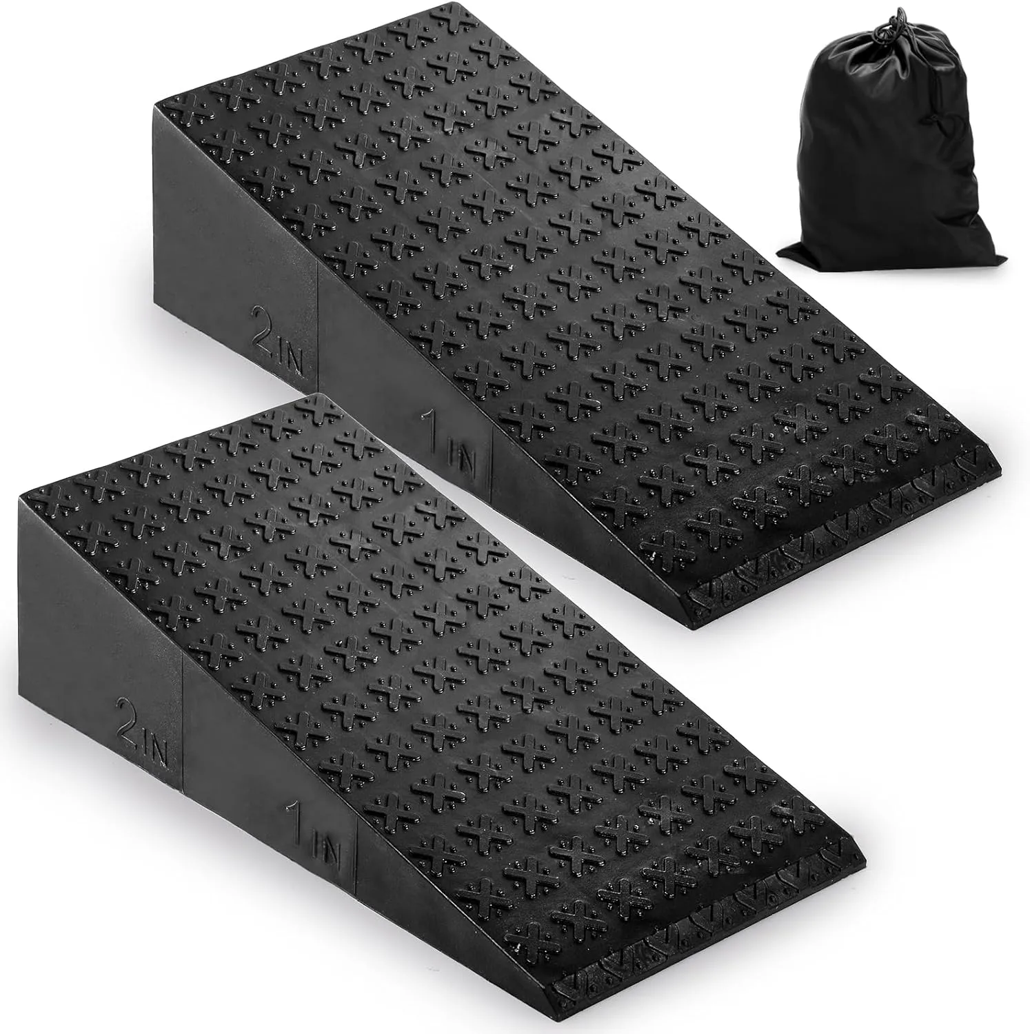 Yarlung 2 Pack Squat Wedge Block, Non-Slip Slant Board for Heel Elevated Squat, Calf Stretch, Home Gym, Enhance Mobility and Strength Performance