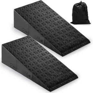 Yarlung 2 Pack Squat Wedge Block, Non-Slip Slant Board for Heel Elevated Squat, Calf Stretch, Home Gym, Enhance Mobility and Strength Performance