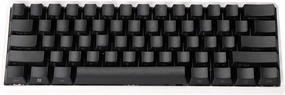 YMDK Side-Printed Thick PBT OEM Profile 61 ANSI Keycaps for MX Switches Mechanical Keyboard (Black) (Only Keycap)
