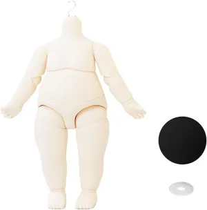 YMY Big Pear-Shaped Doll Body Small 1/6 Size S-Hook for BJD Ob Joint Doll Toys Movable Cute Body Hand Set Accessories (Milky White)
