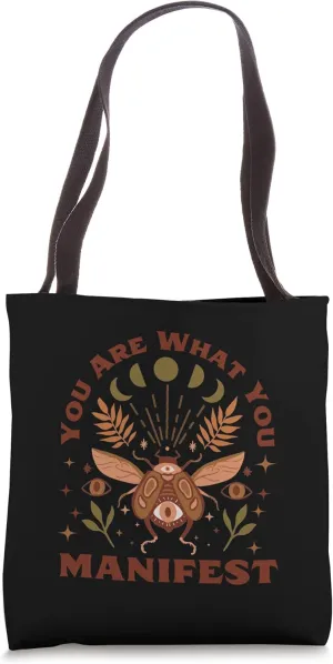 You Are What You Manifest Lunar Phase Magic Manifestation Tote Bag