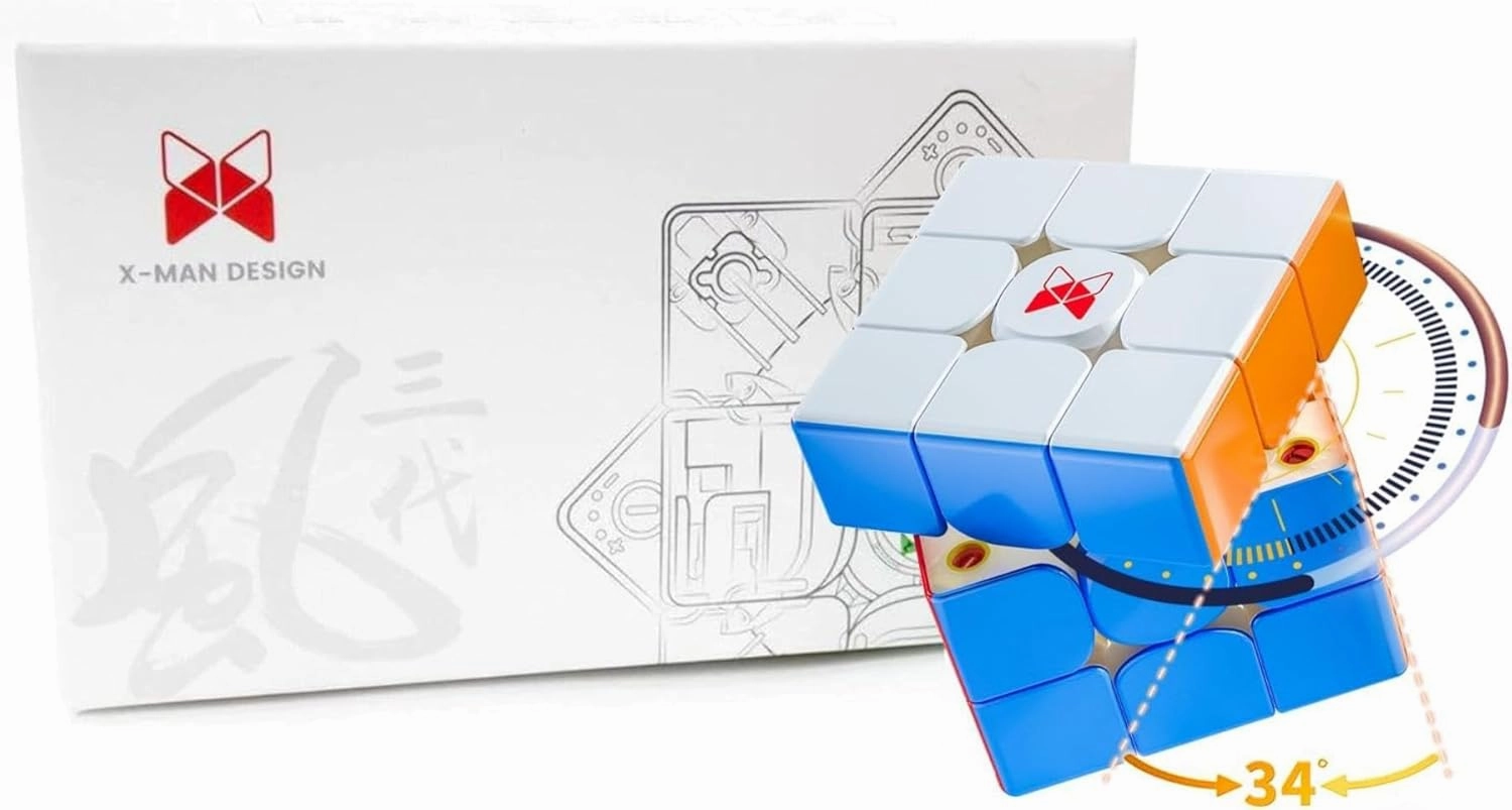 YUANLANOPR Tornado V3M Magnetic Speed Cube 3x3 Standard Version Stickerless Magic Cube Qiyi XMD Tornado V3M 3D Puzzle Toys、2025 New Speed Cubes (Flagship Edition)