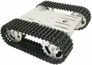 Zephis Mini T101 Smart Robot Tank Chassis Tracked Car Platform with 33GB-520 Motor for D1Y Robot Graduation RC Robot Toy Part - (Color: White)